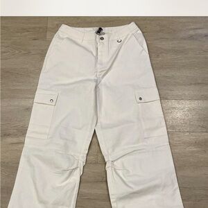 Princess Polly White Cargo Pants